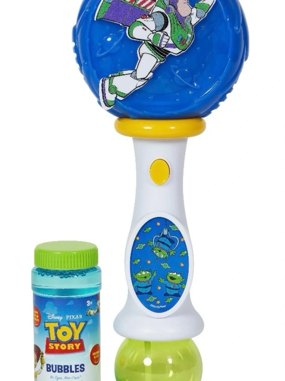 Disney Buzz Lightyear Bubble Wand in Blue, White & Yellow